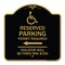 Signmission Modern Isa Connecticut Reserved Parking Permit Required Violators Fin Alum, 18" x 18", BG-1818-23873 A-DES-BG-1818-23873 - alternate 1